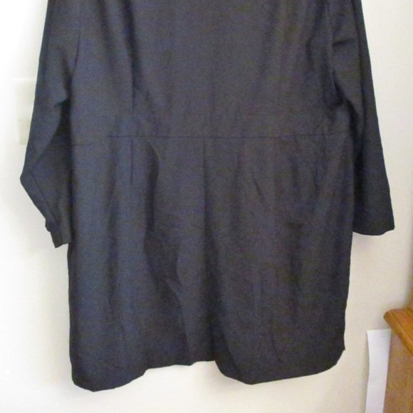 NWT! ASOS CURVE Tux Dress with Lace Insert, Black, Satin Collar, Formal, Size 22 - Picture 3 of 11